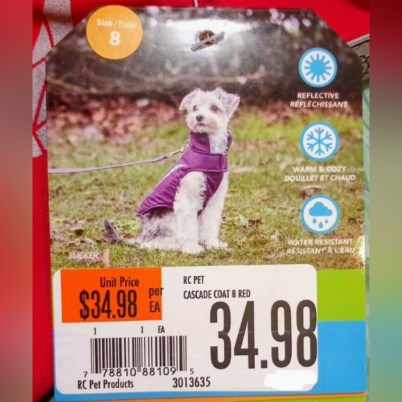 RC Pet Cascade Dog Coat **NWT** - Picture 4 of 5